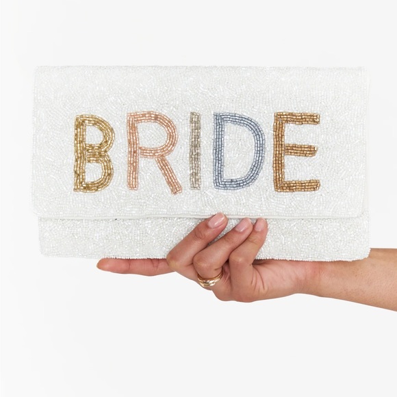 BRIDE Beaded Clutch with chain live show listing - Picture 2 of 4